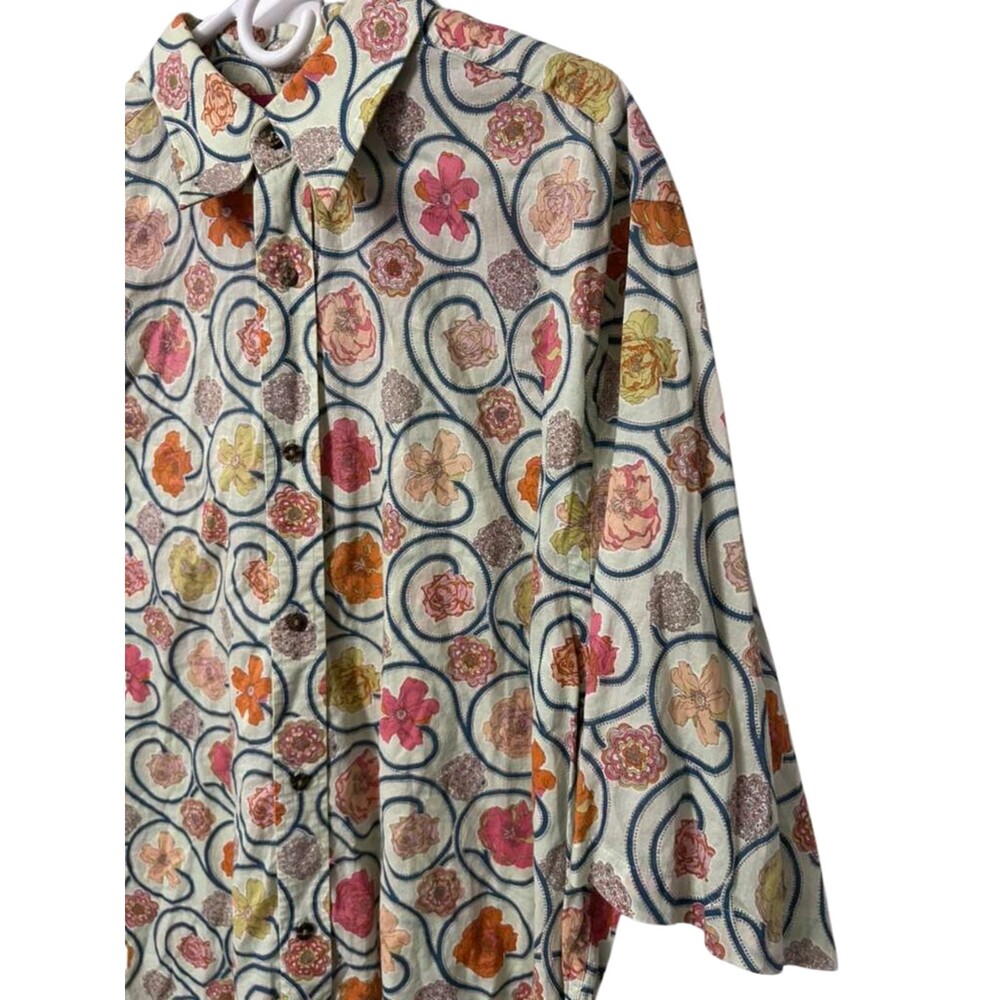 Robert Graham Button Down Shirt Men's 2XLT Floral Fleming Long Sleeves - Picture 2 of 7